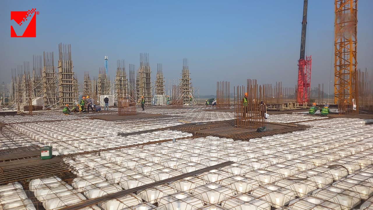 Thi công sàn xốp VRO