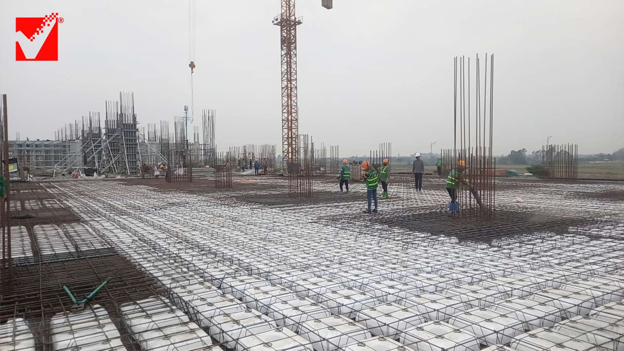 Thi công sàn xốp VRO