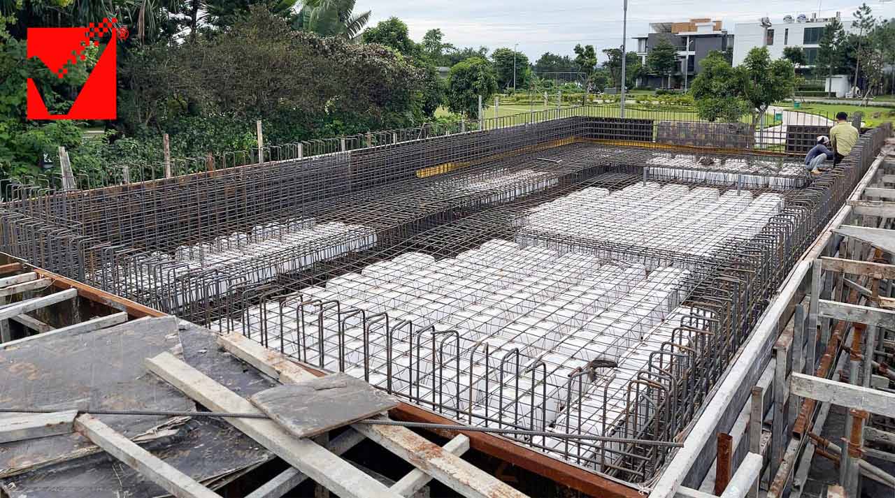 Xây hồ bơi Villa Tam Đảo