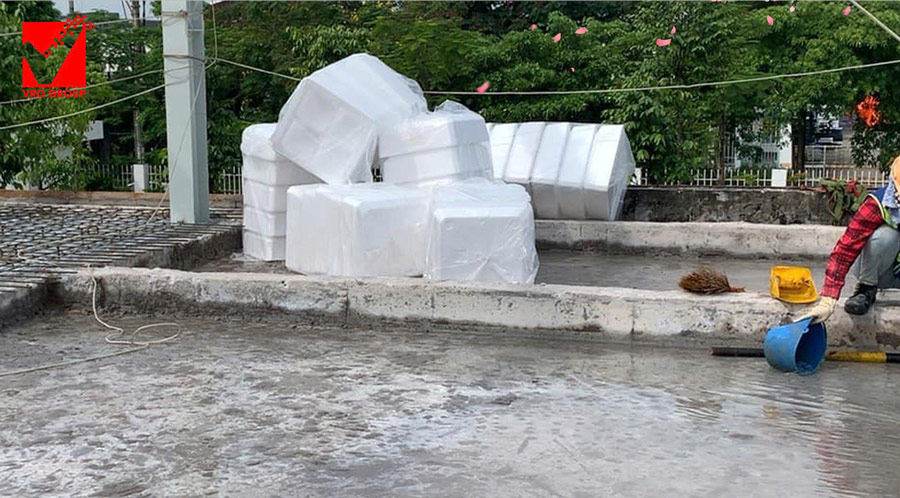 Công trình tôn nền công nghệ VRO tại Hà Nội