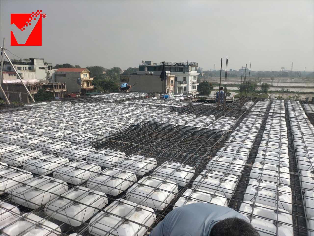 Sàn vượt nhịp 6m công trình Hải Ngoạn