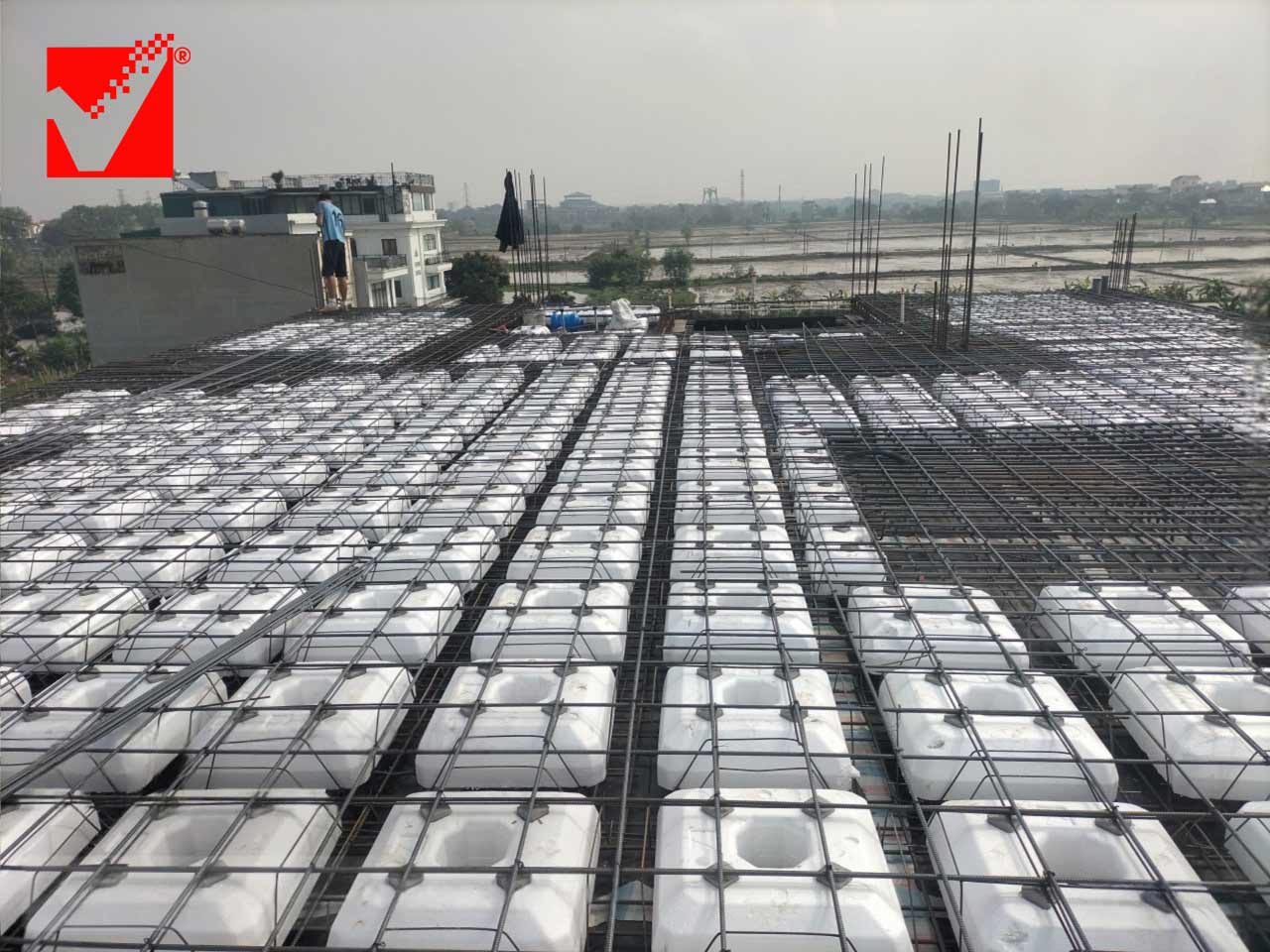 Sàn vượt nhịp 6m công trình Hải Ngoạn