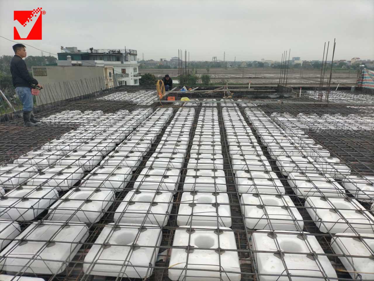 Sàn vượt nhịp 6m công trình Hải Ngoạn