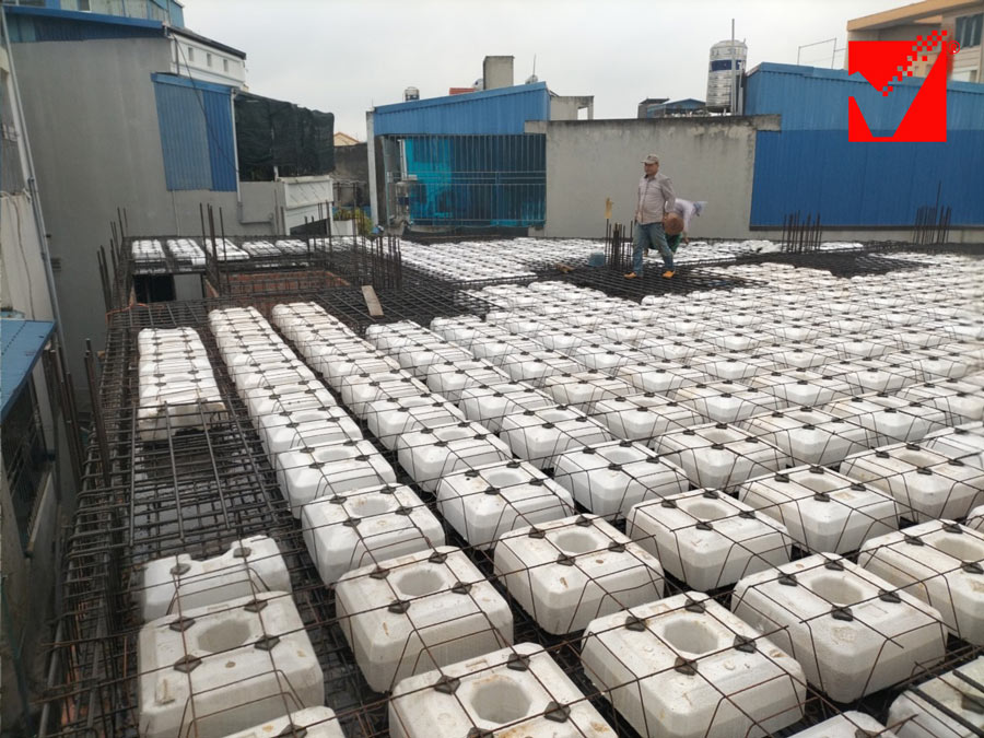 Công nghệ sàn phẳng VRO công trình Minh Hưng tại Nam Định