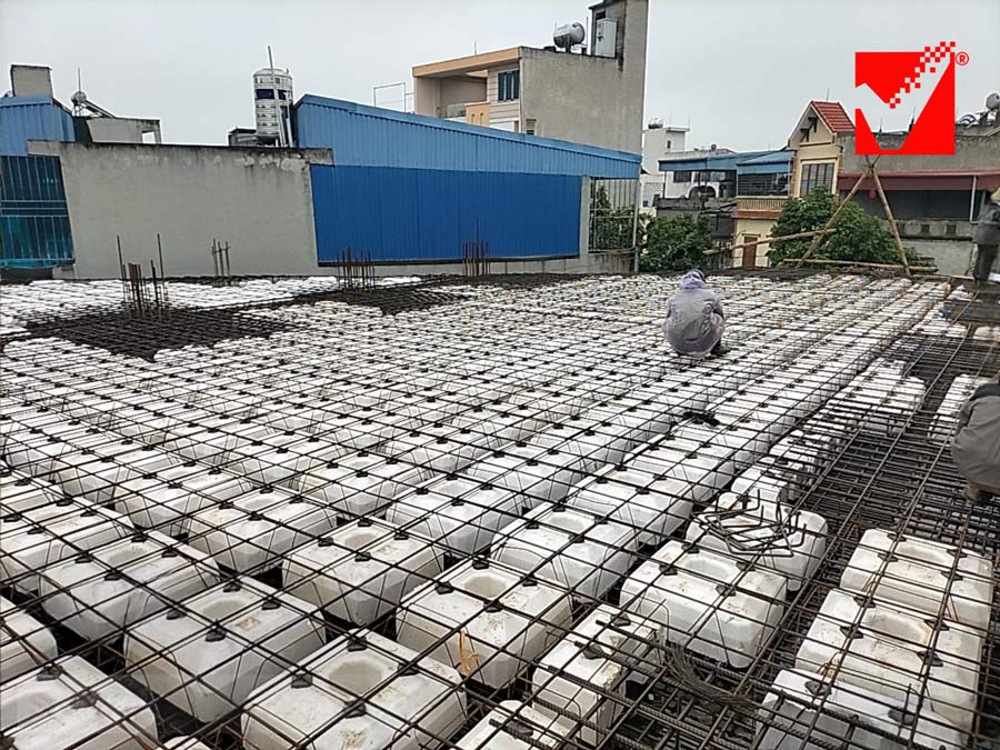 Công nghệ sàn phẳng VRO công trình Minh Hưng tại Nam Định