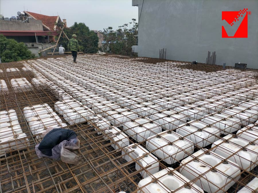 Công nghệ sàn phẳng VRO công trình Minh Hưng tại Nam Định