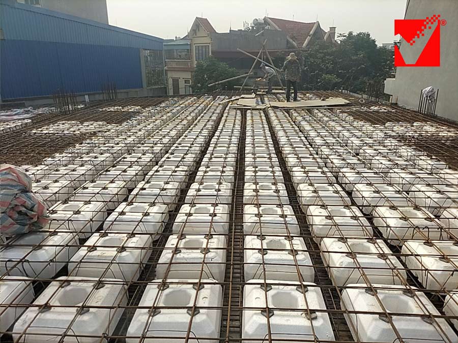 Công nghệ sàn phẳng VRO công trình Minh Hưng tại Nam Định