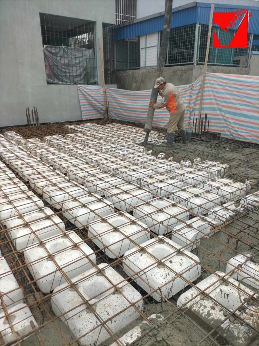 Công nghệ sàn phẳng VRO công trình Minh Hưng tại Nam Định