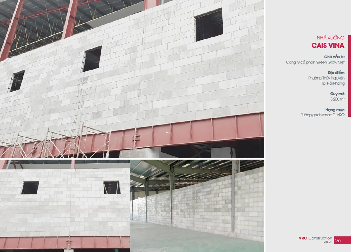 Công trình nhà xưởng Cais Vina