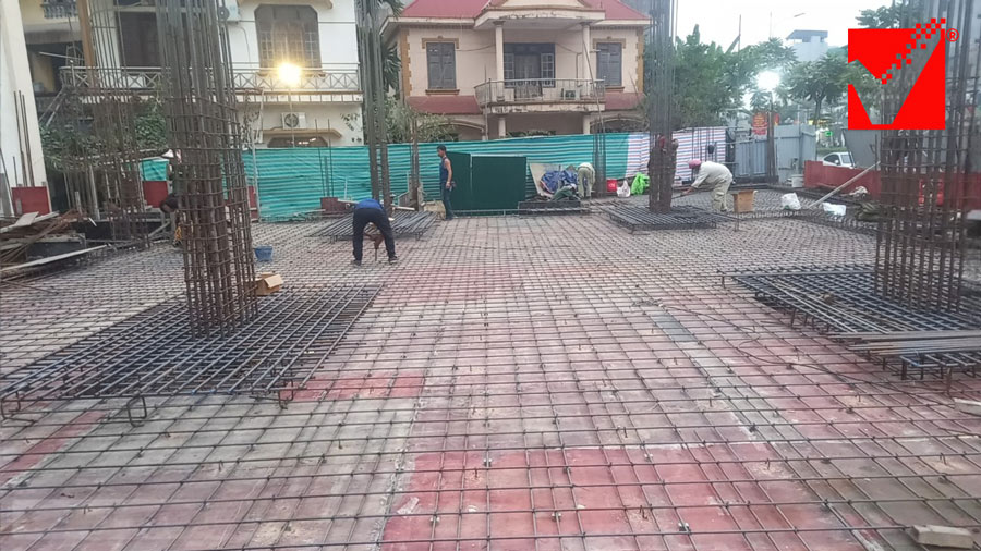 Sàn phẳng lõi xốp công trình Thành Long tại Hà Nội