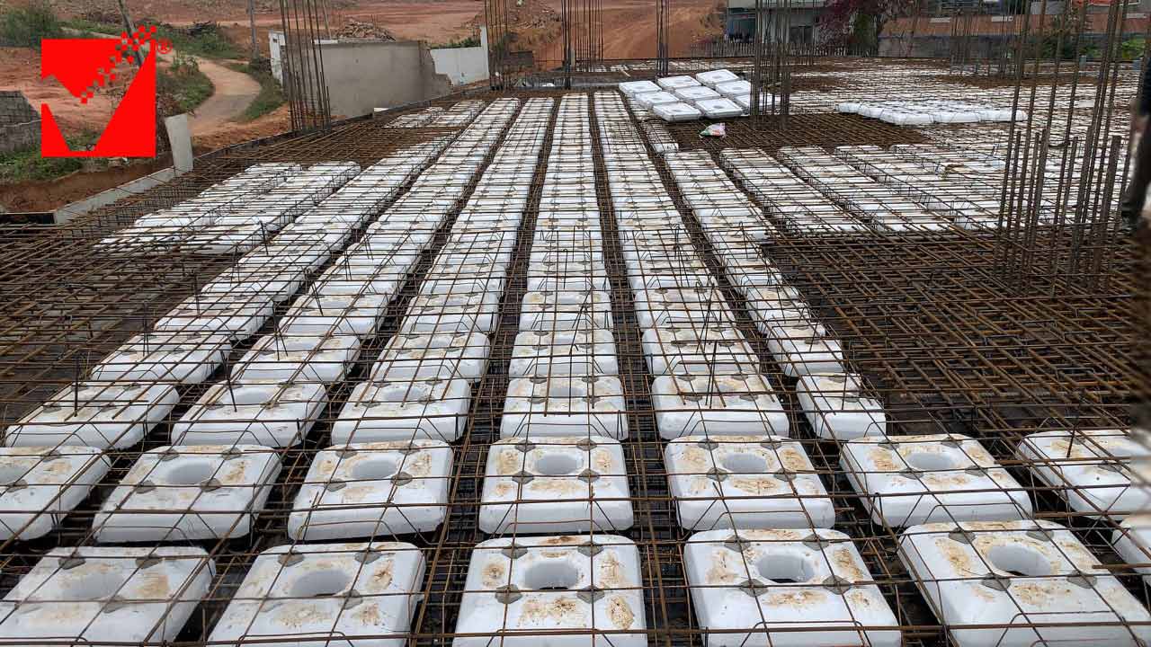 Thi công sàn phẳng công trình Ngọc Mãi tại Thái Nguyên