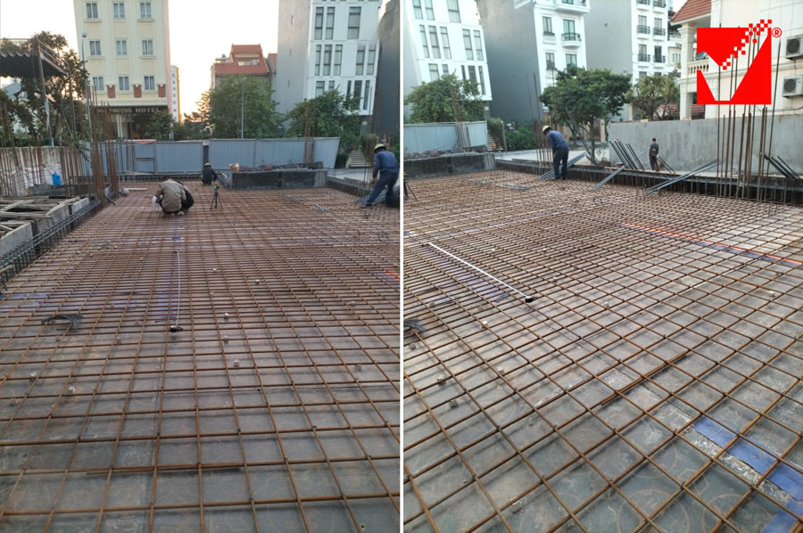 Thi công sàn vượt nhịp VRO công trình VP Đông Á