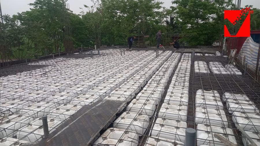 Dự án nhà dân dụng ứng dụng sàn phẳng VRO tại Hà Nam