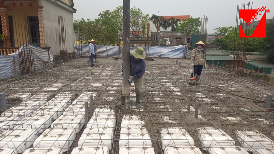 Dự án nhà dân dụng ứng dụng sàn phẳng VRO tại Hà Nam