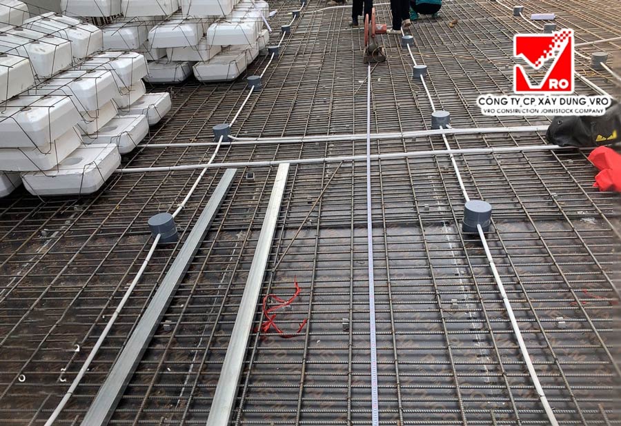 Sàn hộp xốp VRO công trình Quang Đạo - HN