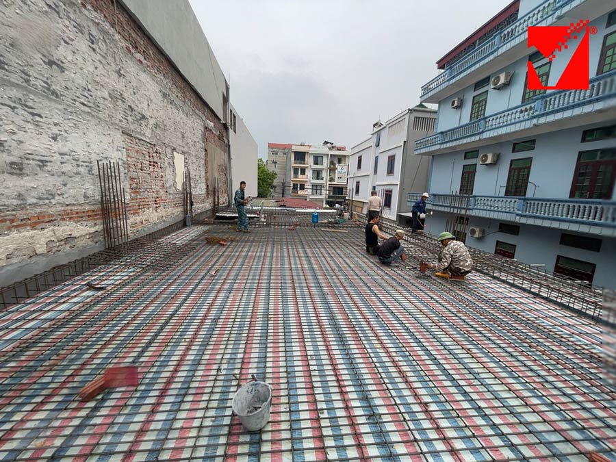 Thi công sàn xốp VRO công trình Vân Nguyễn tại Bắc Giang