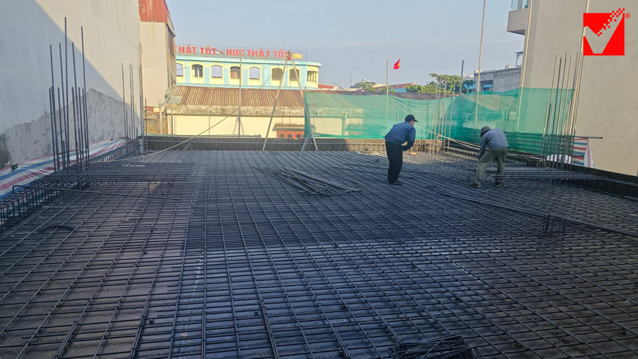 Công trình Hoàng Yến ứng dụng sàn không dầm hộp xốp VRO