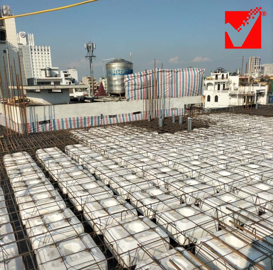 Công trình Hoàng Yến ứng dụng sàn không dầm hộp xốp VRO