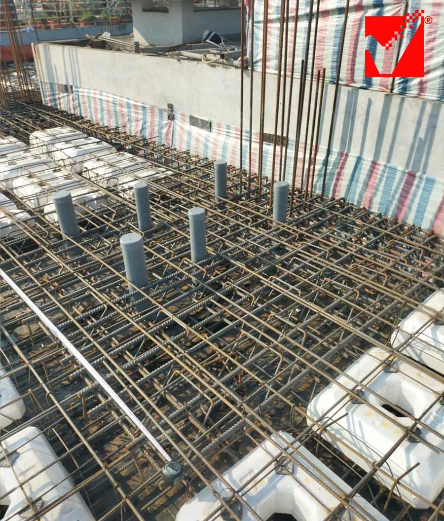 Công trình Hoàng Yến ứng dụng sàn không dầm hộp xốp VRO