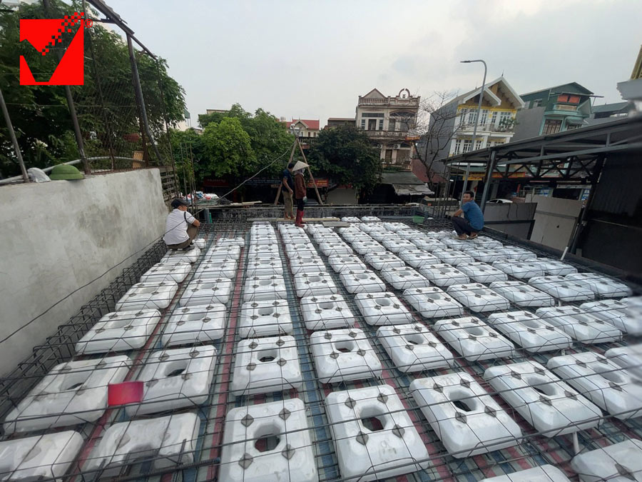 Công trình nhà phố ứng dụng sàn phẳng VRO