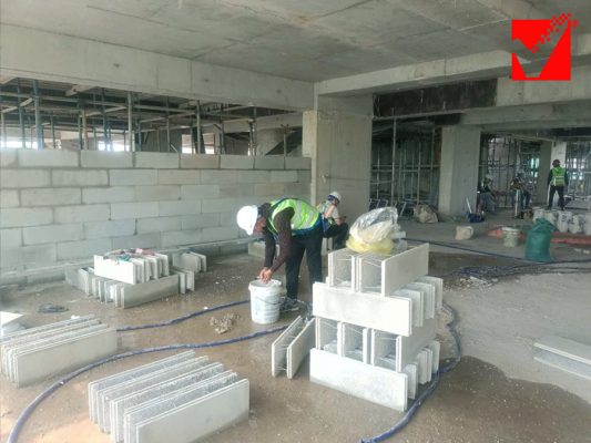 Công trình tường gạch Lego VRO tại Nghệ An
