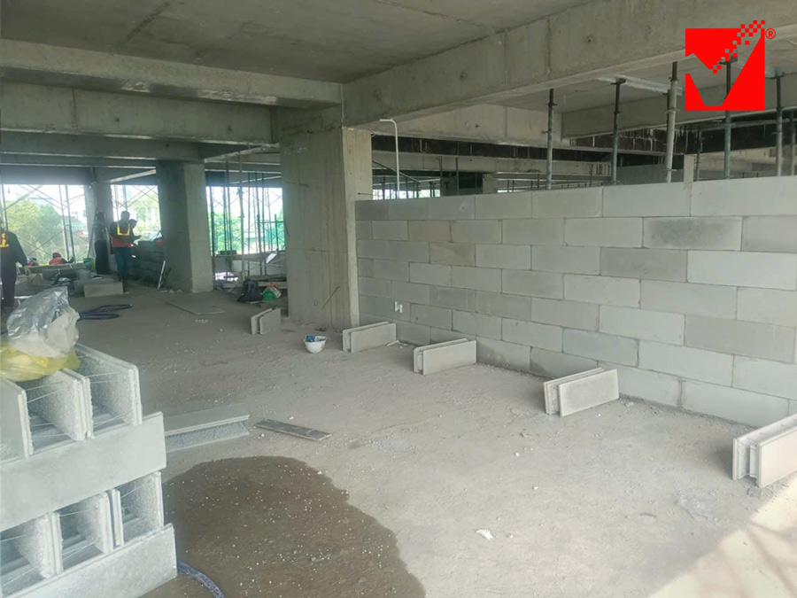 Công trình tường gạch Lego VRO tại Nghệ An