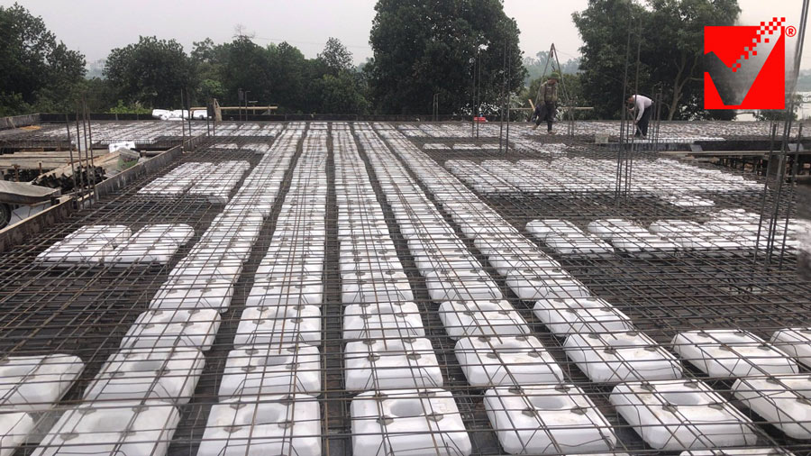 Sàn bê tông không dầm VRO công trình Hoàng Tùng - VP