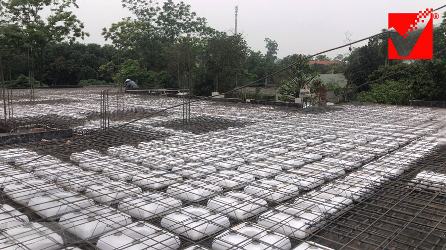 Sàn bê tông không dầm VRO công trình Hoàng Tùng - VP