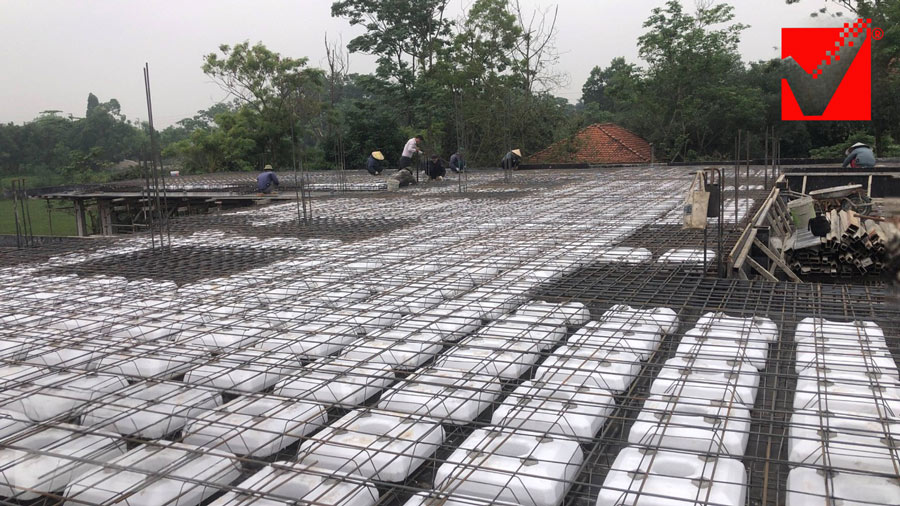 Sàn bê tông không dầm VRO công trình Hoàng Tùng - VP
