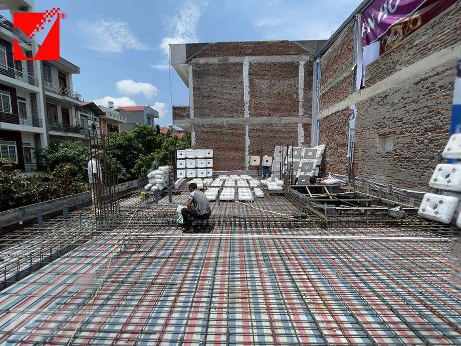 Thi công sàn xốp VRO công trình Quang Lâm - BG