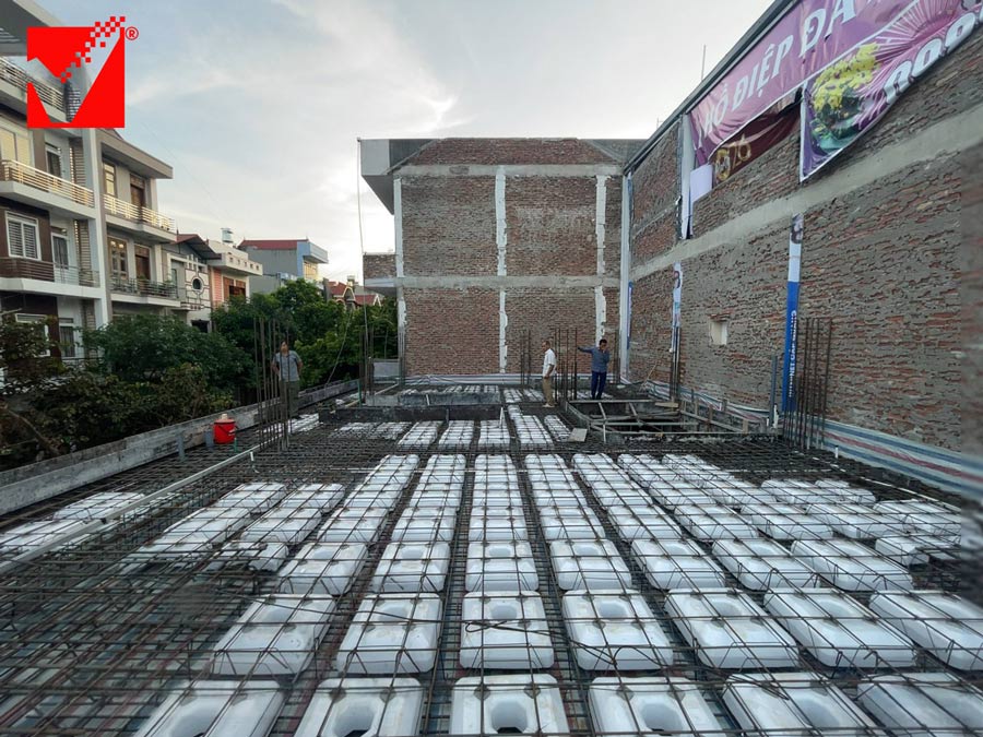 Thi công sàn xốp VRO công trình Quang Lâm - BG