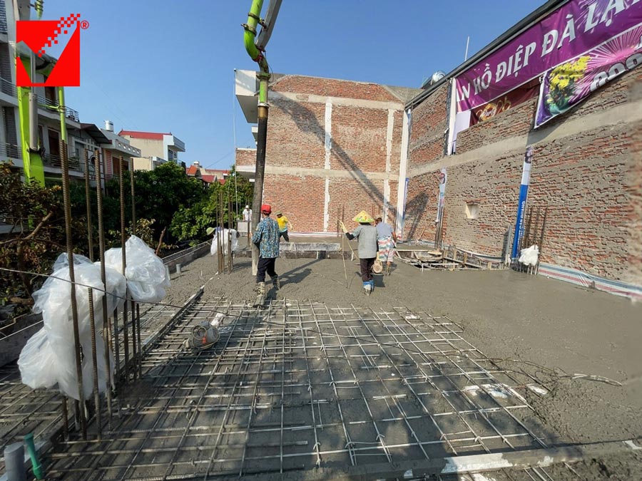 Thi công sàn xốp VRO công trình Quang Lâm - BG