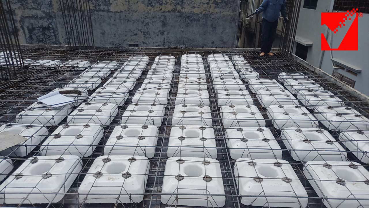 Thi công sàn phẳng Công trình Lan Hương - Hải Dương