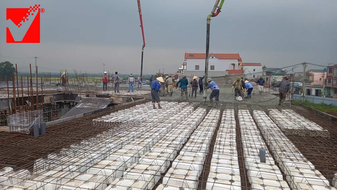 Dự án sàn phẳng không dầm VRO Chợ Ninh Giang - Hải Dương