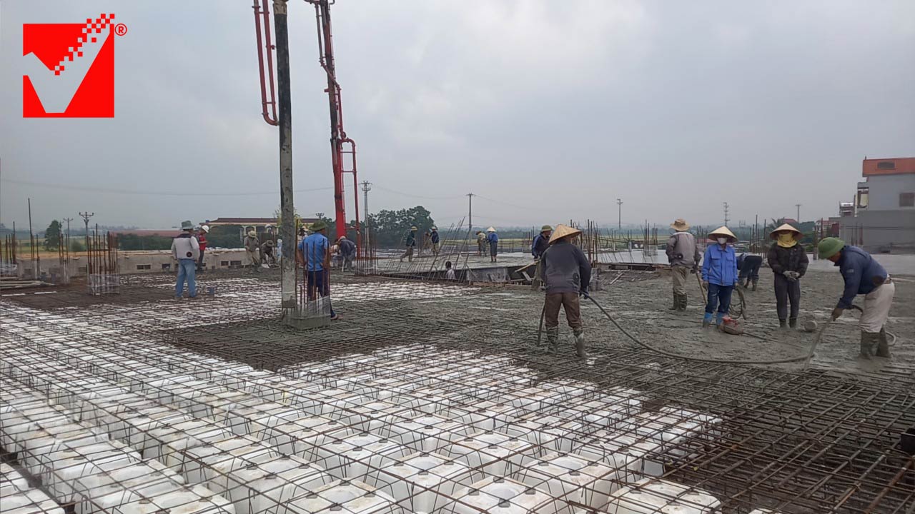 Dự án sàn phẳng không dầm VRO Chợ Ninh Giang - Hải Dương