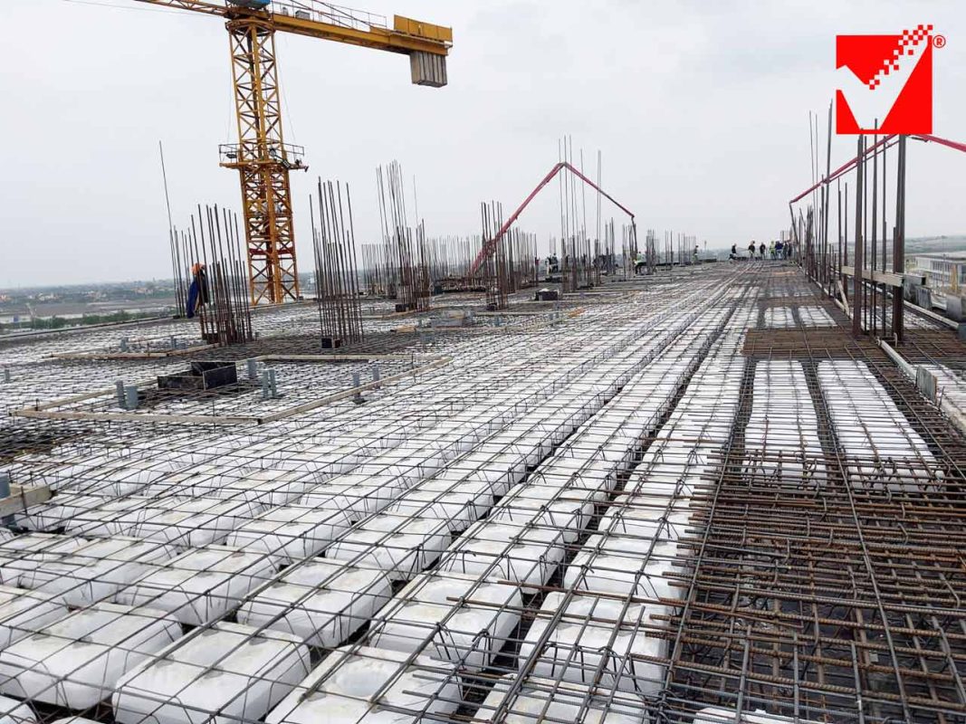 Hình ảnh thực thế thi công sàn xốp VRO
