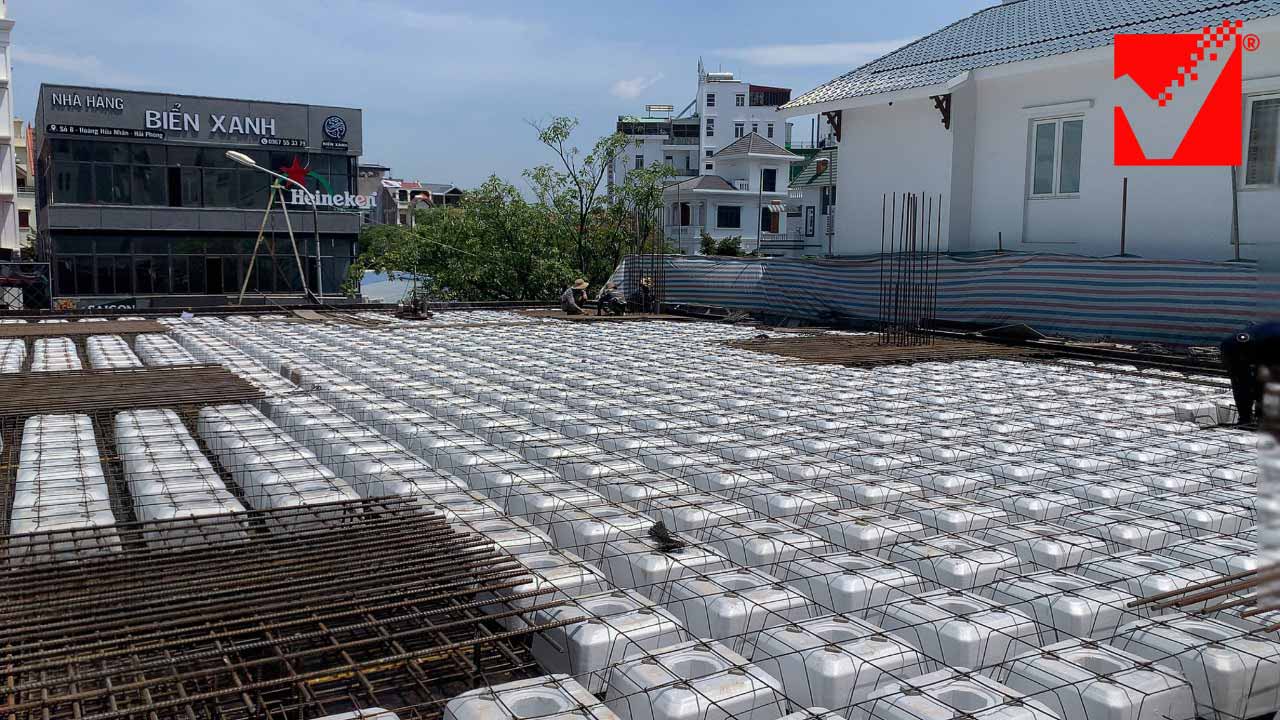 Sàn phẳng không dầm VRO công trình Gia Lộc tại Hải Phòng