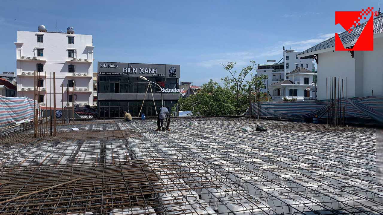 Sàn phẳng không dầm VRO công trình Gia Lộc tại Hải Phòng