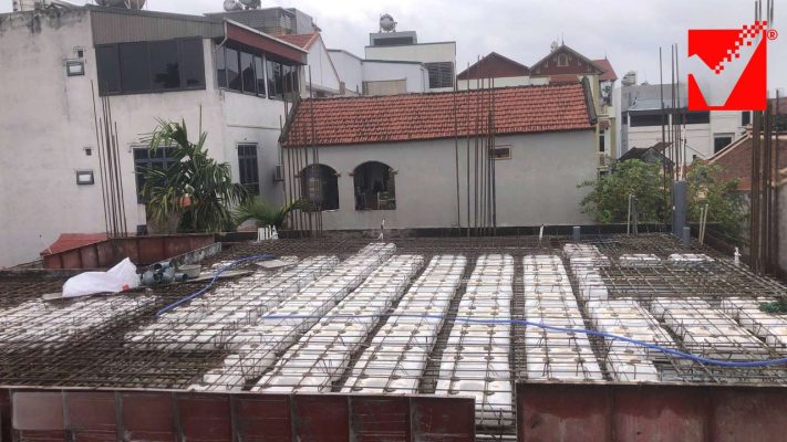 Sàn xốp không dầm VRO công trình Mạnh Hải tại Hoài Đức