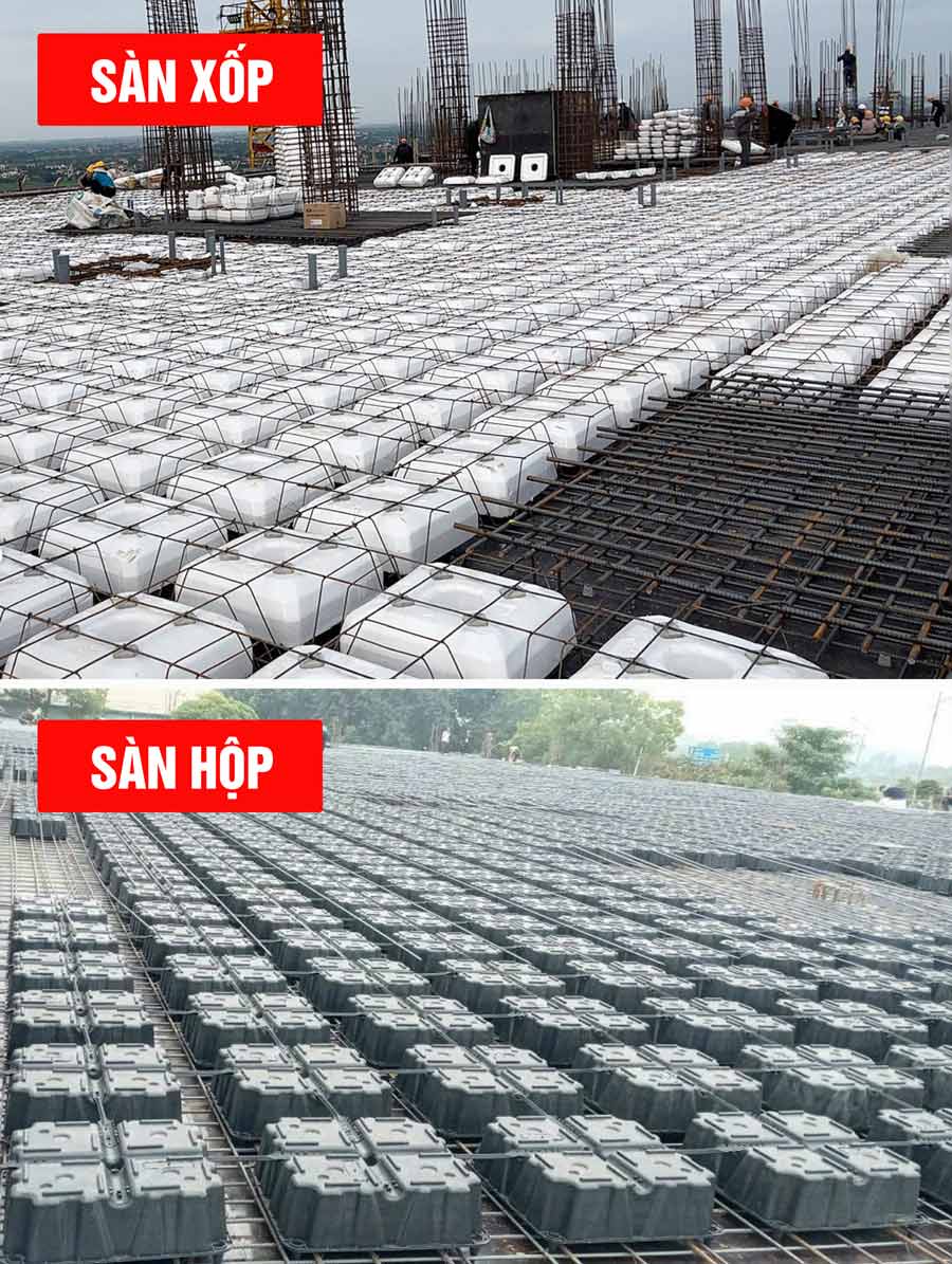 Sàn xốp vs Sàn hộp