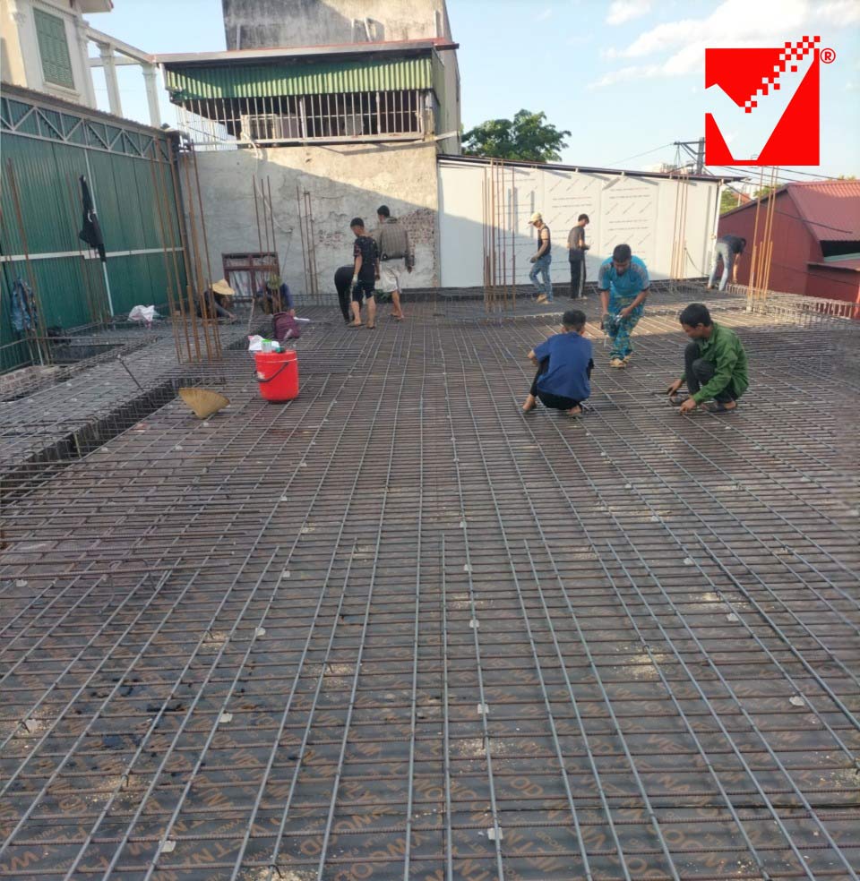 Sàn phẳng lõi xốp công trình Nguyễn Hinh tại Bắc Ninh