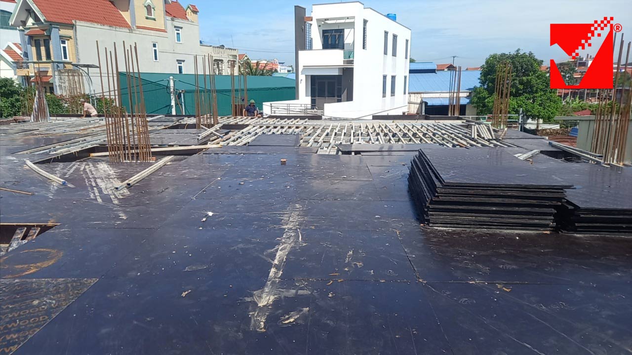Sàn phẳng vượt nhịp nhà xưởng Anh Viết - Hưng Yên