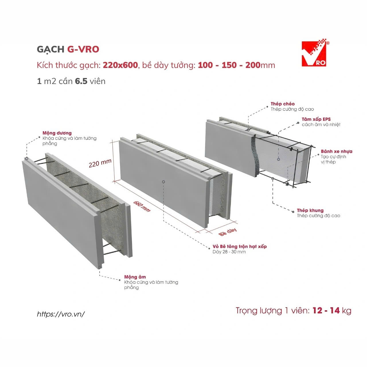 Gạch G-VRO xây nhà phố