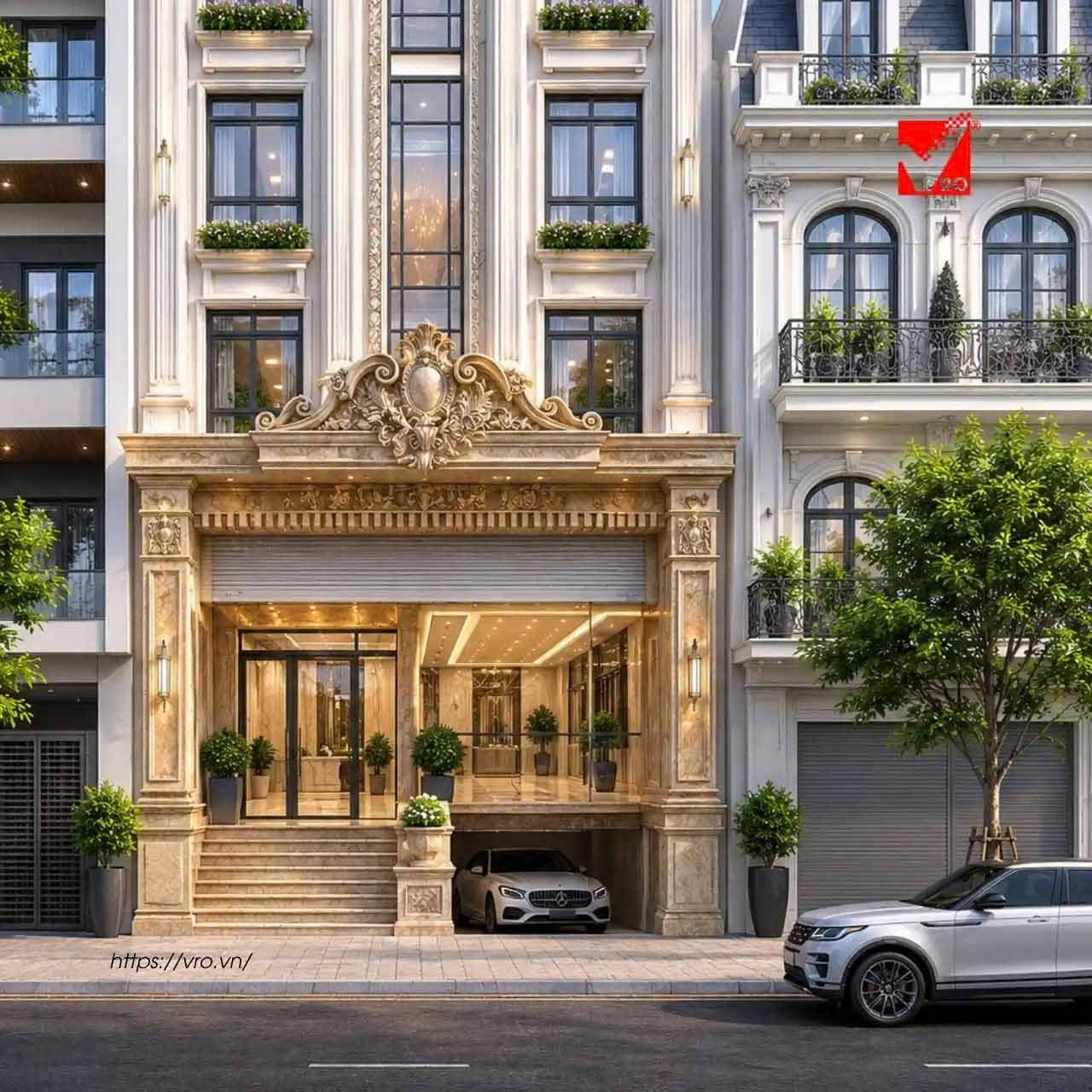 Gạch G-VRO xây nhà phố