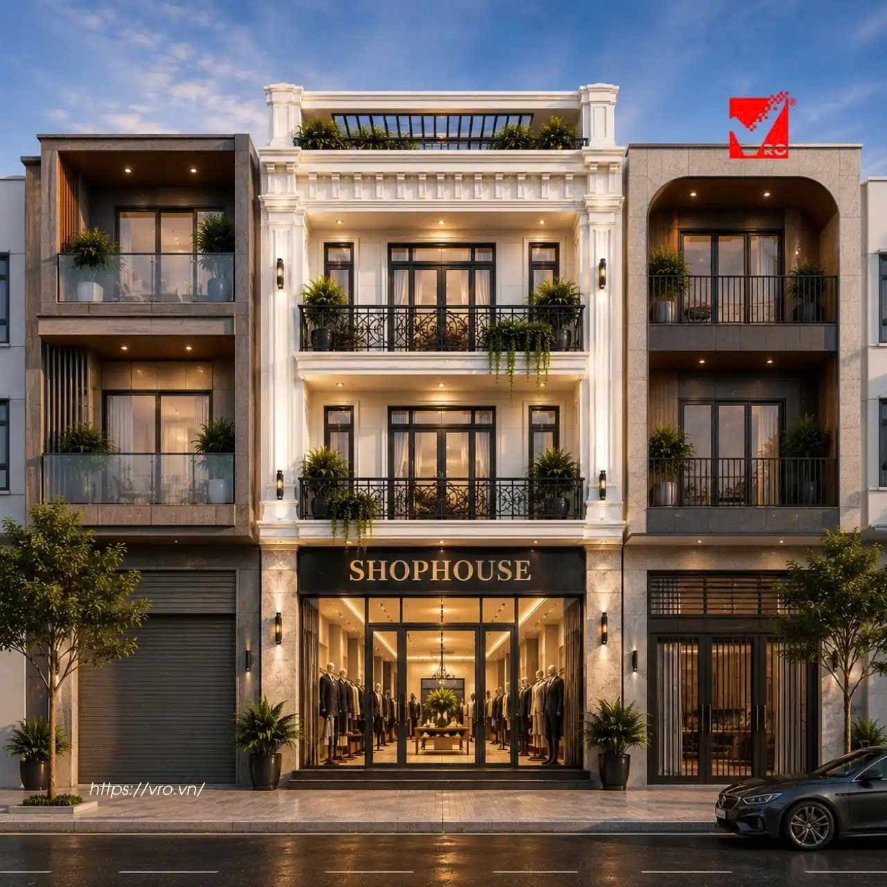 Gạch G-VRO xây nhà phố