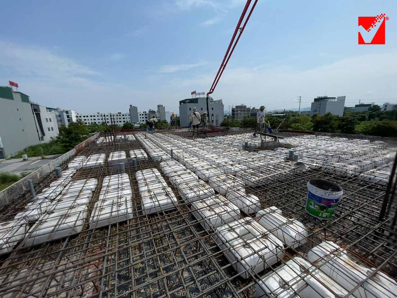 Sàn lõi xốp S-VRO công trình Dương Thám - Hà Nam