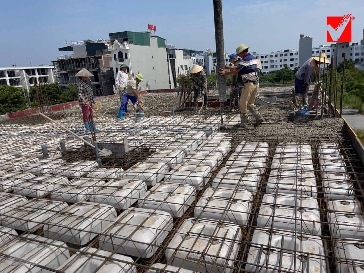 Sàn lõi xốp S-VRO công trình Dương Thám - Hà Nam