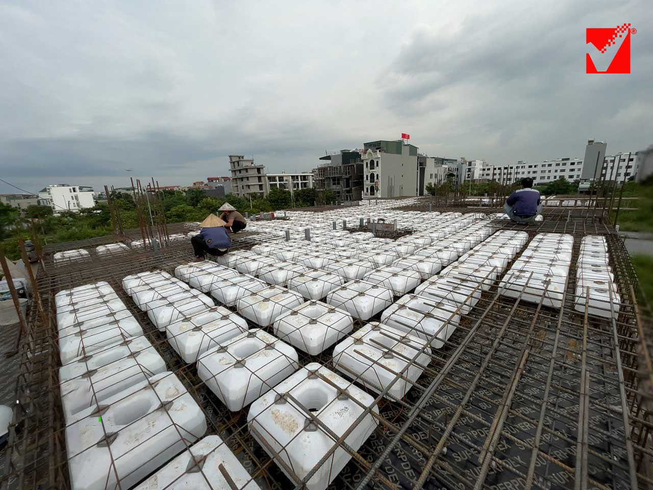 Sàn lõi xốp S-VRO công trình Dương Thám - Hà Nam