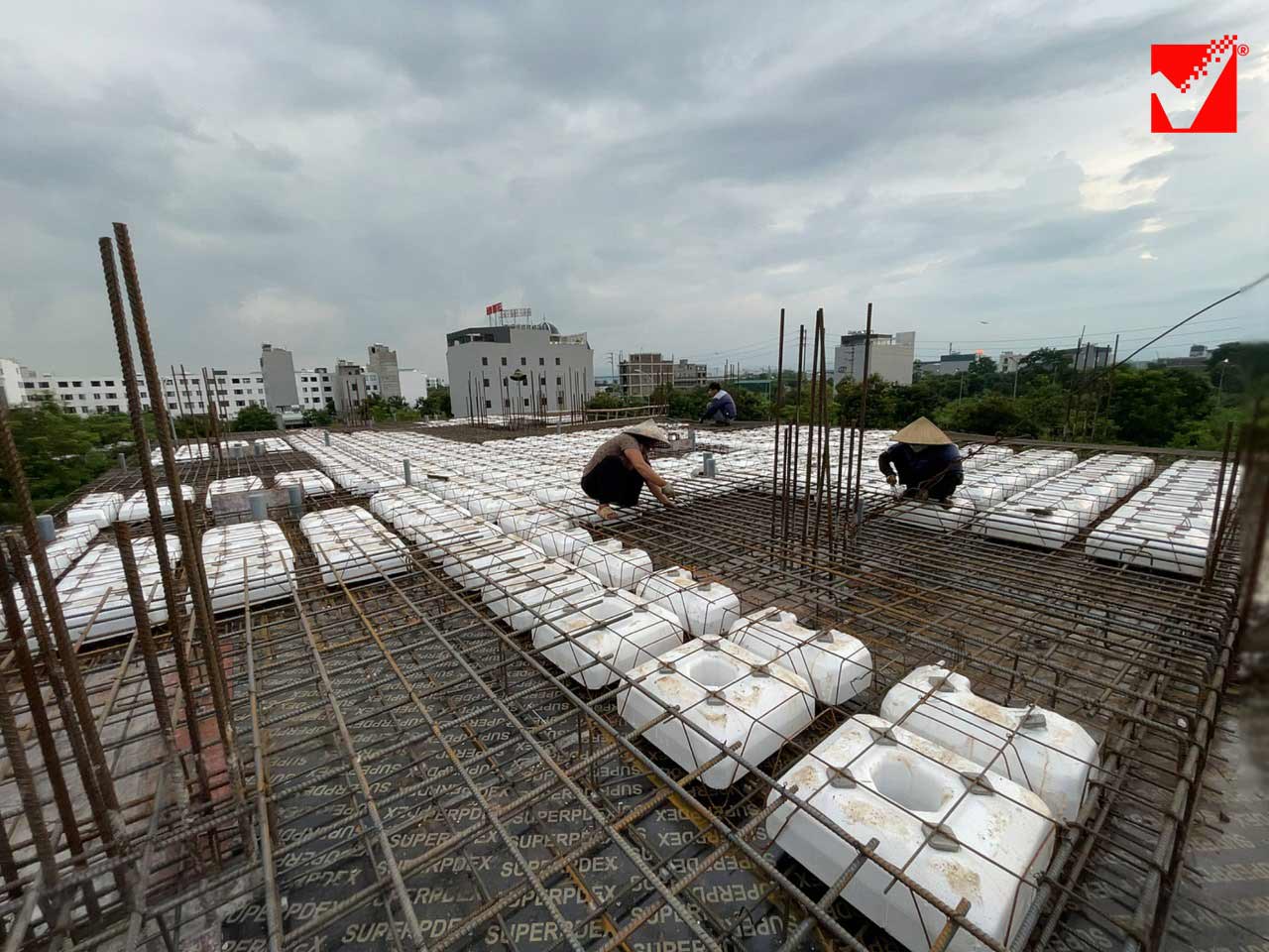Sàn lõi xốp S-VRO công trình Dương Thám - Hà Nam