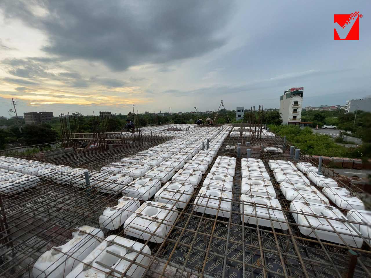 Sàn lõi xốp S-VRO công trình Dương Thám - Hà Nam